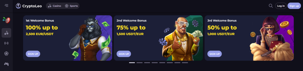 CryptoLeo Casino Bonuses