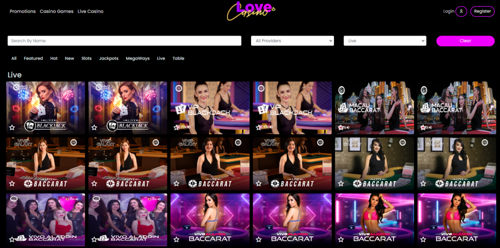 Love Casino Live Dealer