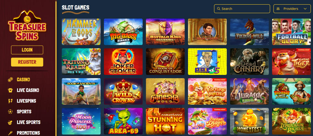 Treasure Spins Casino Slots
