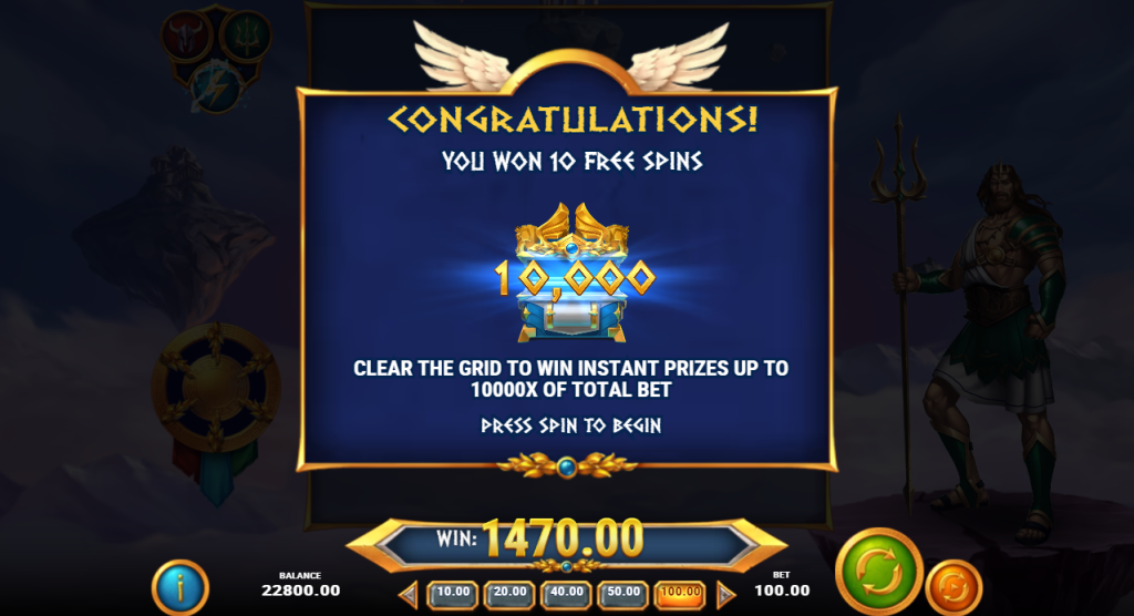 Rise of Olympus Origins Free Spins