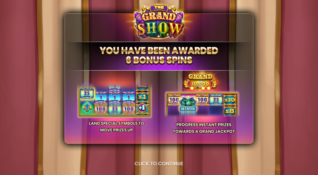 The Grand Show Bonus Spins
